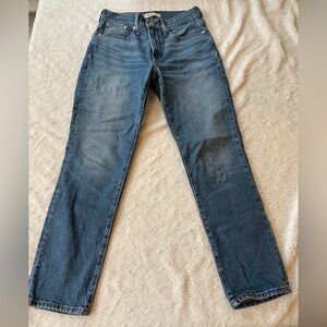 Madewell Perfect Vintage Blue Straight-Leg Jeans